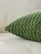 Bubble Corn Cushion Covers - Twin-Pack - Khaki Green, 30cm x 50cm