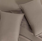 Vintage Washed Microfibre Standard Pillowcases - Twin-Pack - Truffle