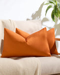 Outdoor Waterproof Cushion Covers - Orange, 30x50cm