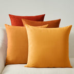 Velvet Cushion Covers - Pack of 4 - Gradient Yellow - 45cm*45cm