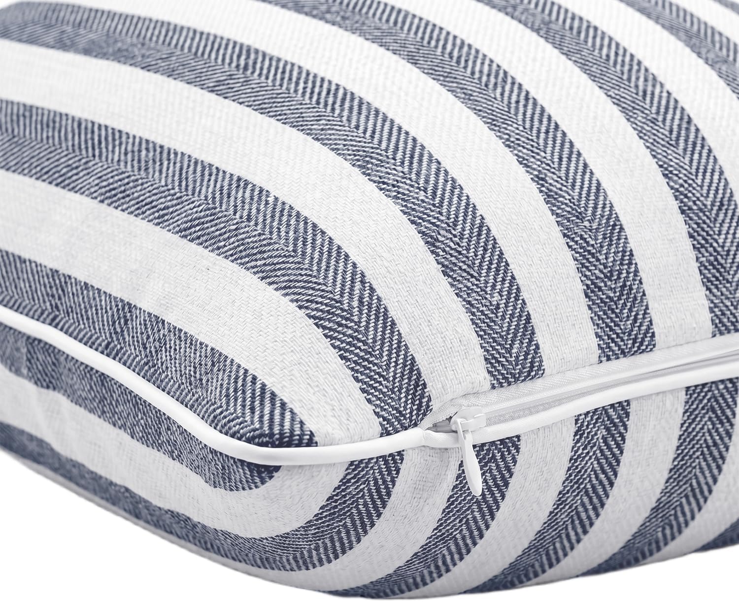 2-Pack Yarn-Dyed Linen-Cotton Cushion Covers - Navy - 45x45cm