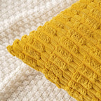 Boho Corduroy Cushion Covers - Twin-Pack - Mustard - 45cm x 45cm