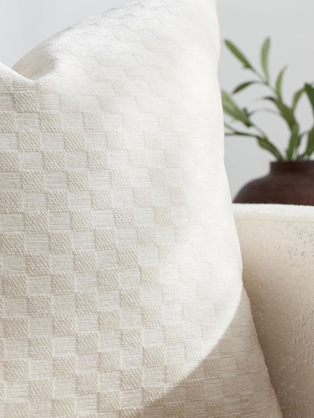 Chenille Waffle Cushion Covers - Twin-Pack - Oatmeal, 30cm x 50cm