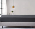 Jersey Cotton Fitted Sheet - Black Marble