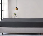 Jersey Cotton Fitted Sheet - Black Marble