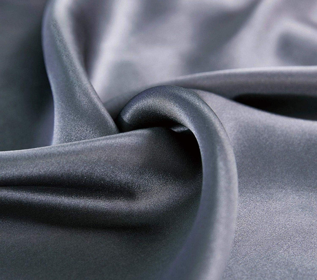 100% Mulberry Silk Pillowcase - Twin-Pack - Charcoal