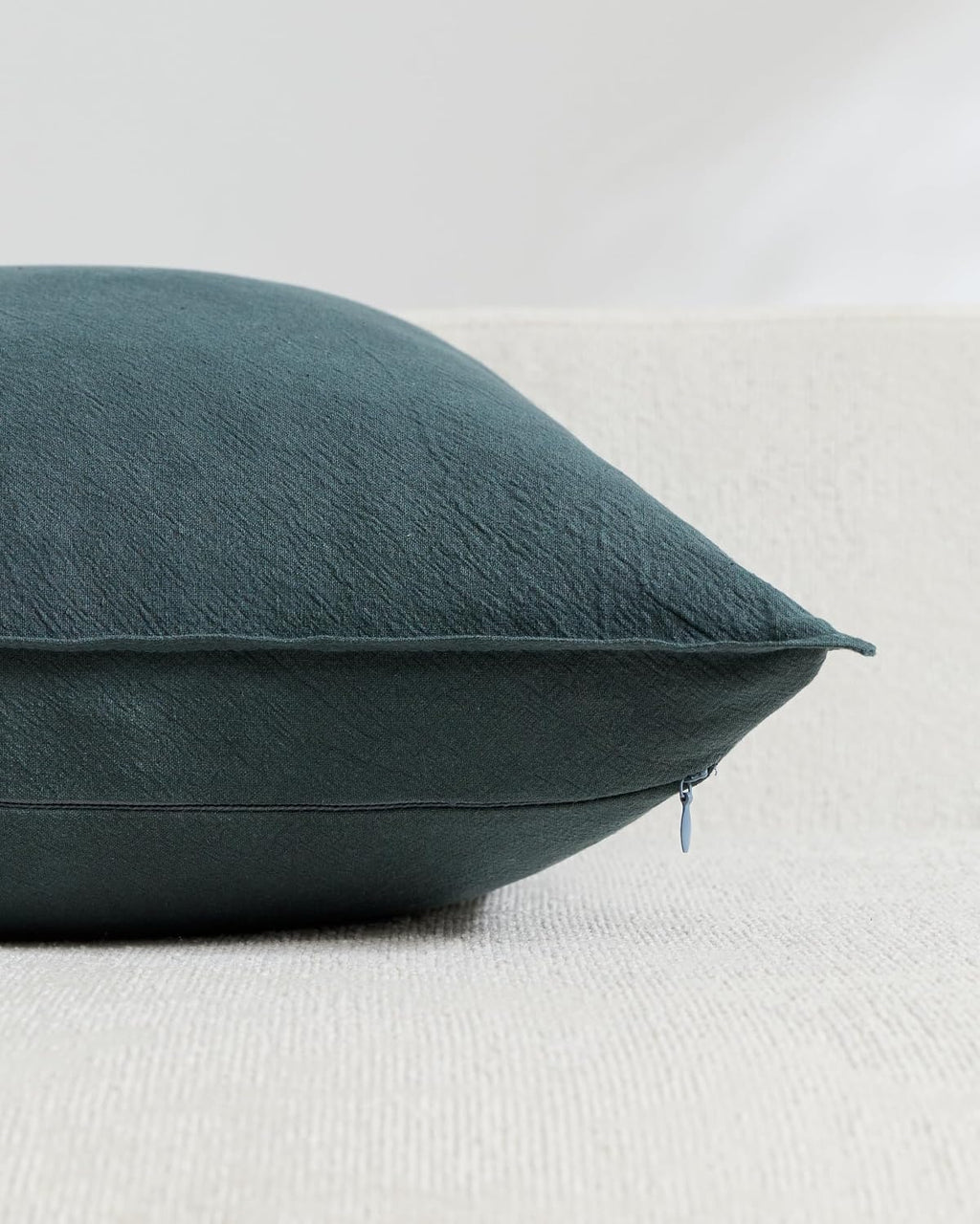 Linen & Cotton Blend Cushion Covers - Pack of 4 - Mix of Green, 30cm x 50cm