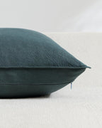 Linen & Cotton Blend Cushion Covers - Pack of 4 - Mix of Green, 30cm x 50cm