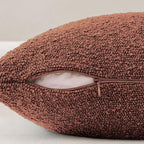 Boucle European Pillowcases - Brick - Twin Pack