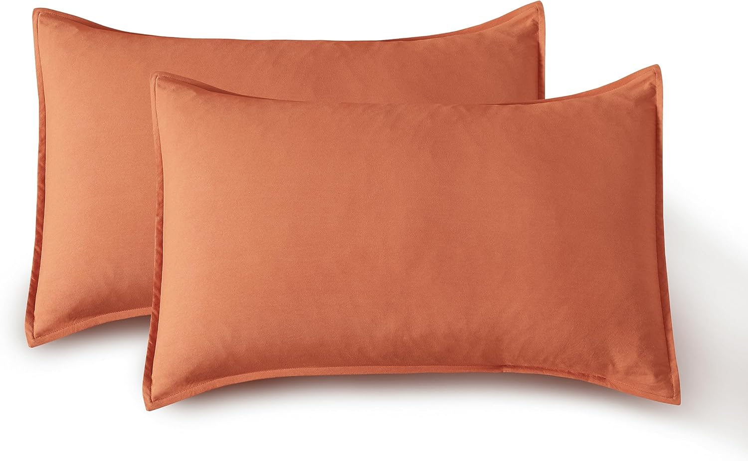 Vintage Washed Microfibre Sheet Set with Pillowcases - Terracotta