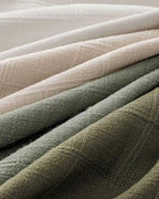 Linen-Look Cushion Covers - Pack of 4 - Green Neutrals, 30cm x 50cm