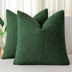 Boucle European Pillowcases - Forest - Twin Pack