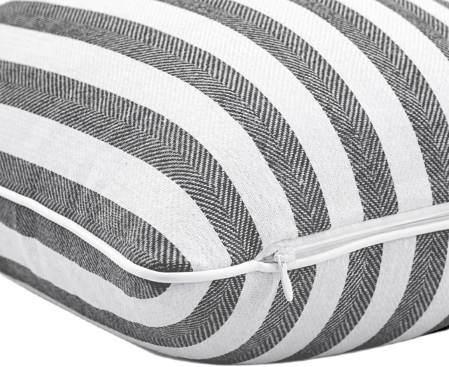 2-Pack Yarn-Dyed Linen-Cotton Cushion Covers - Black - 45x45cm