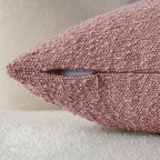 Boucle European Pillowcases - Pink - Twin Pack