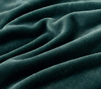 Microfibre Teddy Sherpa Throw Blanket - Emerald Green