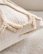 Tufted Rose Cushion Covers - Twin-Pack - Beige, 45cm x 45cm