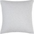 100% Jersey Cotton European Pillowcase - Grey Stripe