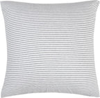 100% Jersey Cotton European Pillowcase - Grey Stripe