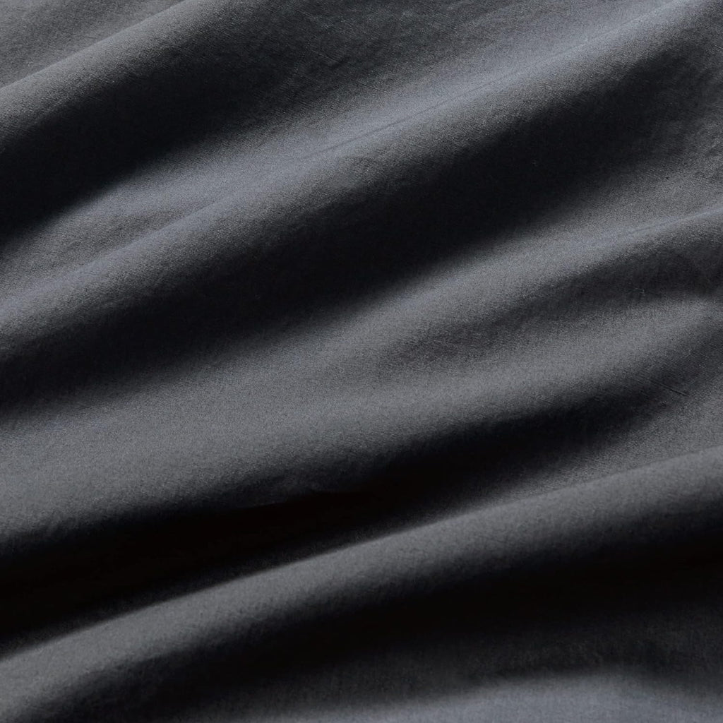 Vintage Washed Cotton Fitted Sheet Combo Set - Charcoal