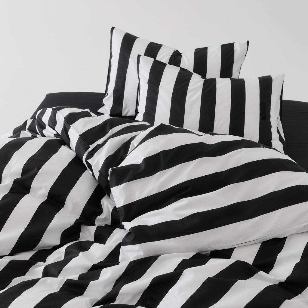 100% Cotton 250TC Reversible Quilt Cover Set - Harrison
