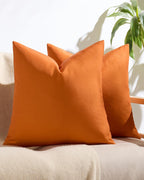 Outdoor Waterproof Cushion Covers - Orange, 45x45cm