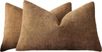 Chenille Haze-Textured Cushion Covers - Pack of 2 - Mocha Mousse, 30cm x 50cm