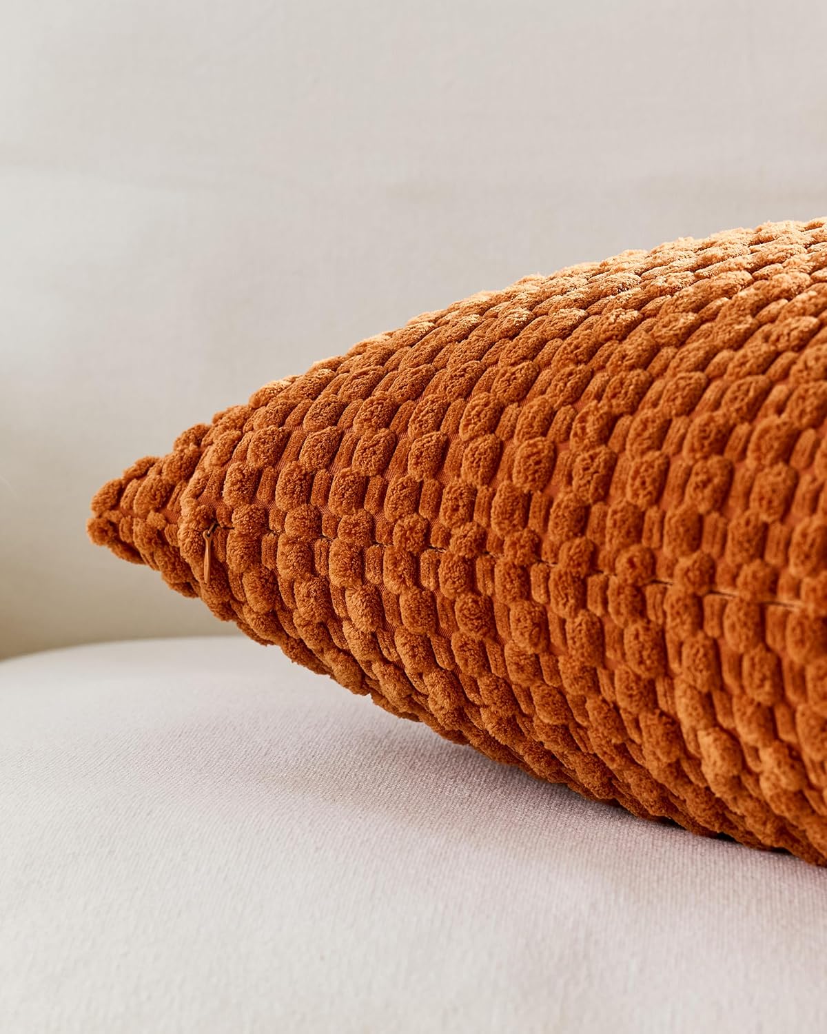 Bubble Corn Cushion Covers - Twin-Pack - Terracotta, 45cm x 45cm