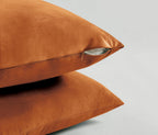 Velvet Cushion Covers - Twin-Pack - Terracotta