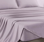 Vintage Washed Microfibre Sheet Set with Pillowcases - Lilac
