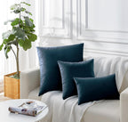 Velvet Cushion Covers - Twin-Pack - Dark Teal