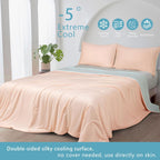 Ice Cooling Reversible Comforter/Blanket/Quilt - Orange and Blue