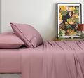 Vintage Washed Cotton Sheet Set with Matching Pillowcases - Rose
