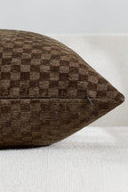 Chenille Waffle Cushion Covers - Twin-Pack - Brown, 30cm x 50cm