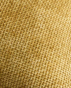 Chenille Grid - European Pillowcases - Pack of 2 - Mustard, 65cm x 65cm