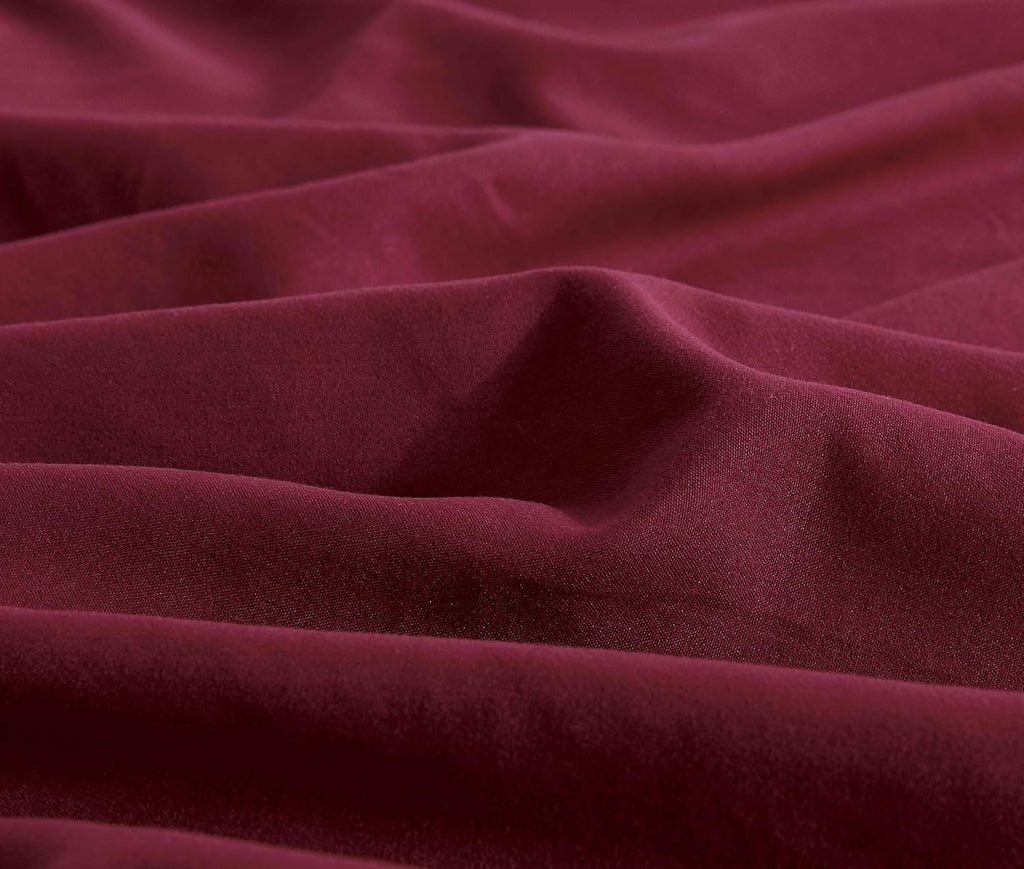 Vintage Washed Microfibre Standard Pillowcases - Twin-Pack - Burgundy