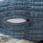 Boho Corduroy Cushion Covers - Twin-Pack - Dusty Blue - 45cm x 45cm