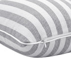 2-Pack Yarn-Dyed Linen-Cotton Cushion Covers - Grey - 45x45cm