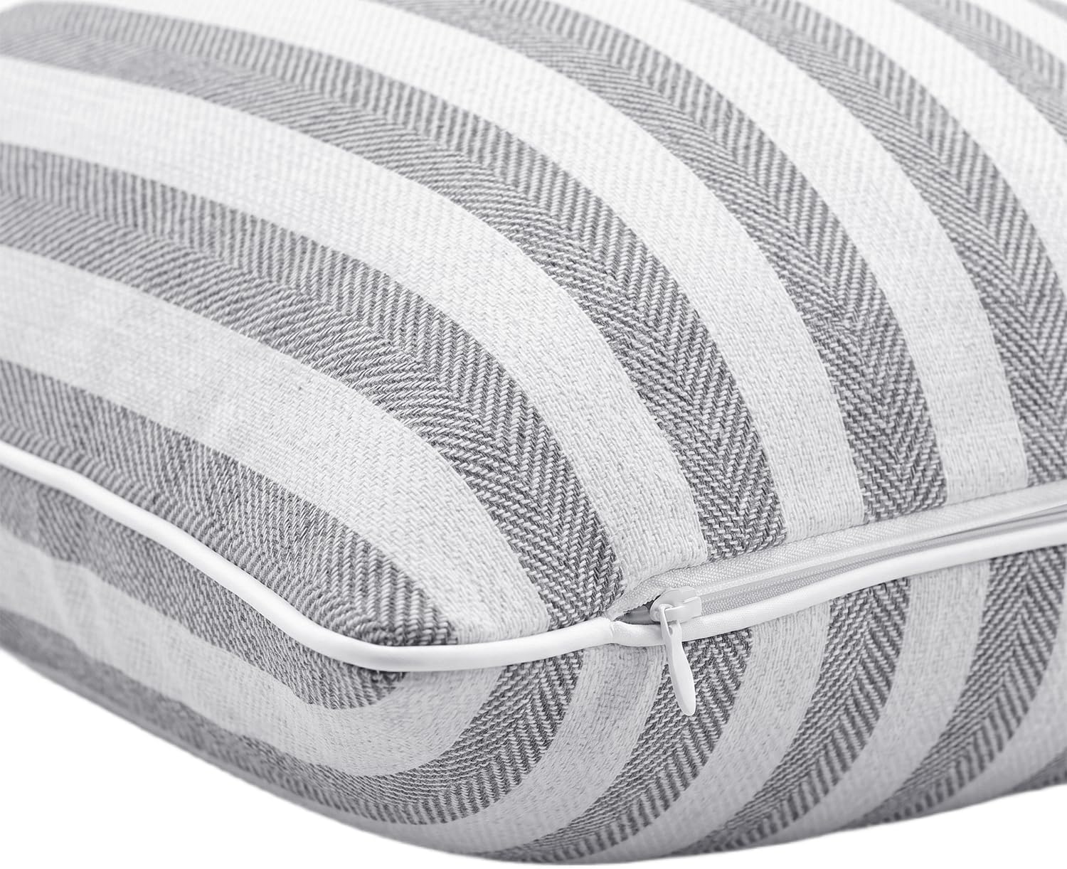 2-Pack Yarn-Dyed Linen-Cotton Cushion Covers - Grey - 45x45cm