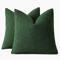 Boucle European Pillowcases - Forest - Twin Pack