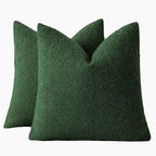 Boucle European Pillowcases - Forest - Twin Pack
