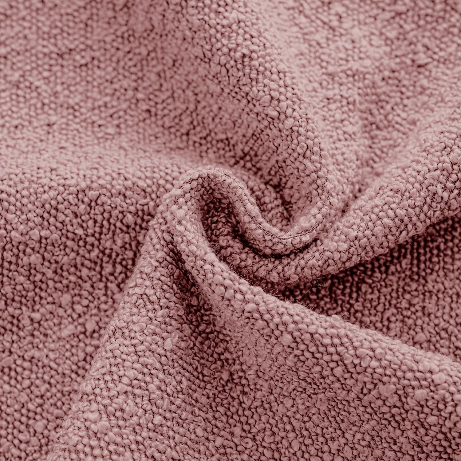 Boucle European Pillowcases - Pink - Twin Pack
