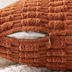Boho Corduroy Cushion Covers - Twin-Pack - Rust - 45cm x 45cm