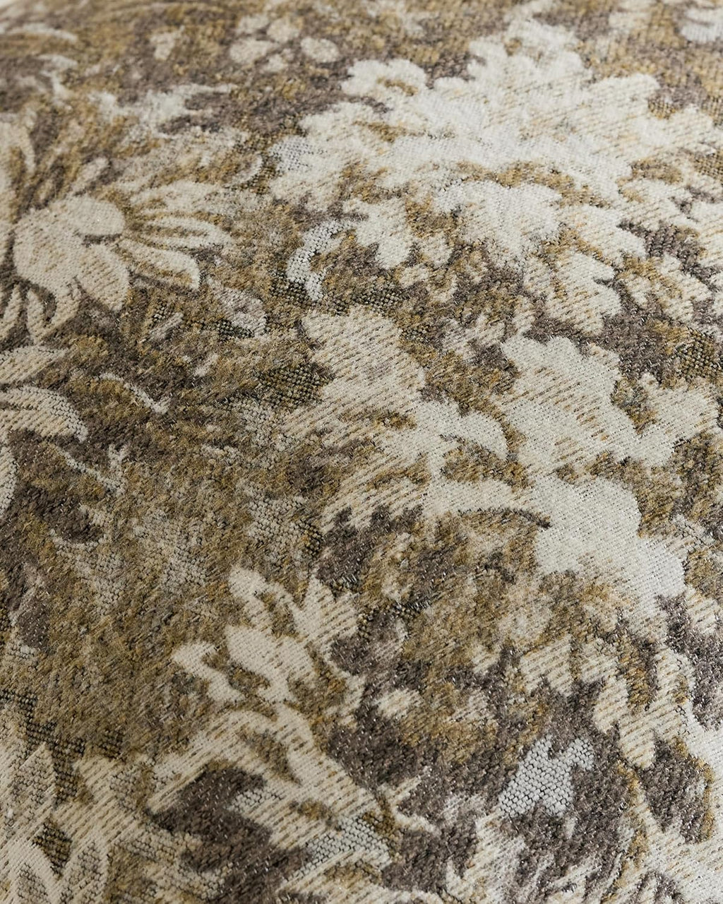 Vintage Botanical Chenille Cushion Covers - Twin-Pack - Beige, 30cm x 50cm