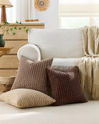 Bubble Corn Cushion Covers - Twin-Pack - Brown, 45cm x 45cm