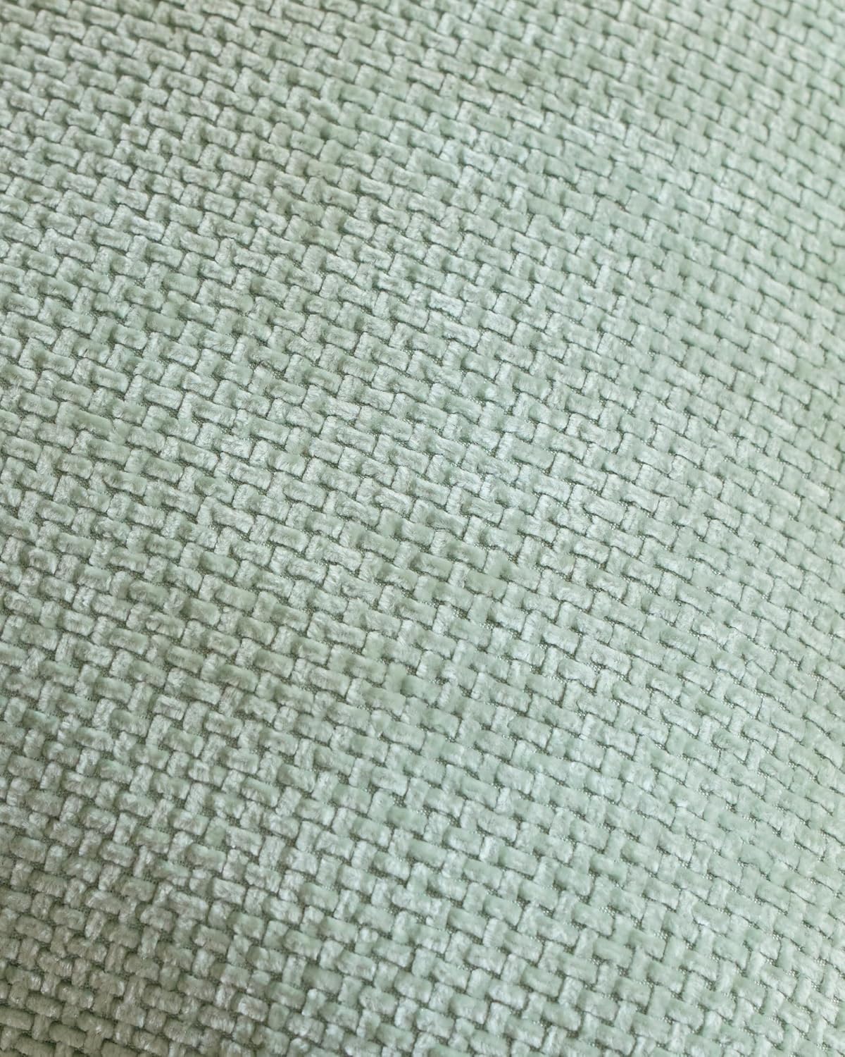 Chenille Grid Cushion Covers - Pack of 2 - Sage, 45cm x 45cm