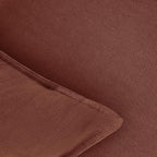 Linen & Cotton Blend Cushion Covers - Twin-Pack - Brick