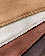 Linen & Cotton Blend Cushion Covers - Pack of 4 - Warm Brown, 30cm x 50cm