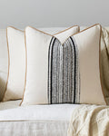 Wabi Stripe Cushion Covers - Twin-Pack - Black, 45cm x 45cm