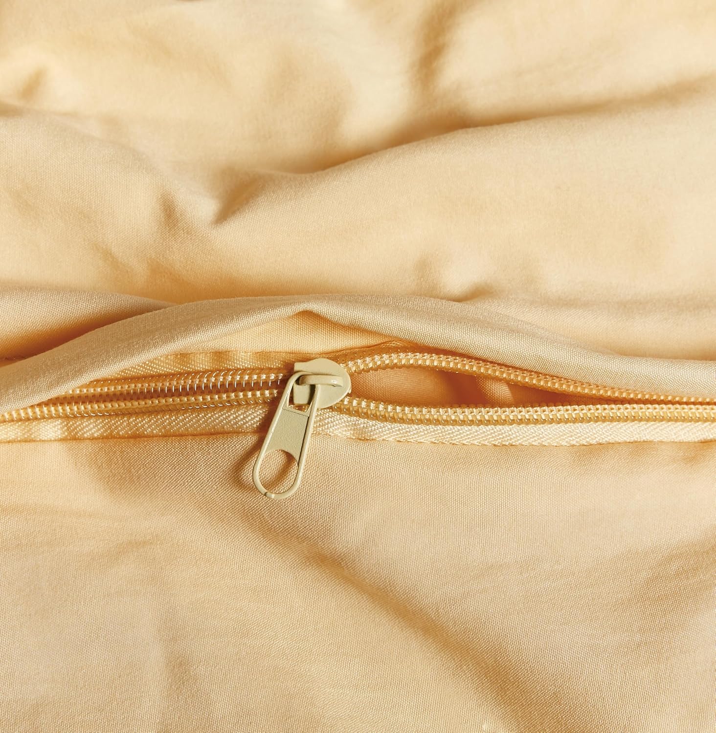 Vintage Washed Microfibre Quilt Cover Set - Butter