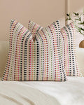 Bohemian Dot Woven Cushion Covers - Twin-Pack - Multicolour, 45cm x 45cm